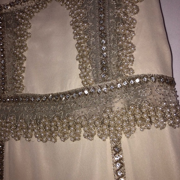 Ivory Vintage Prom Dress - Picture 6 of 8